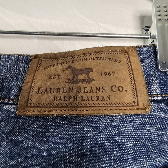 Ralph Lauren Lauren Jeans Co Y2K High Rise Mom Jeans Size 14 Vintage 90s Denim - Picture 5 of 7